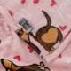 Плед Ardesto Flannel Песики з сердечками ART0123PB 160х200 см розовый