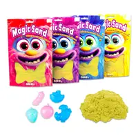 Кинетический песок Strateg Magic sand в пакете 39403-5 желтый, 0,500 кг