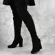 Женские ботфорты на каблуке Fashion Caitlyn 1427 38 размер 24,5 см Черный
