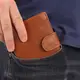 Кошелек мужской рыжий натуральная кожа код 295