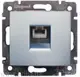Мех-м роз RJ45 UTP кат 5е 1 вых алюм Валена