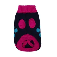 Светр для собак Taotaopets 357704 Лапки і кісточки Dark Blue L кофта