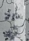 Готовая тюль (3х2,7м.), батист "Flora". Цвет белый с сине-черным принтом. Код 1325т 42-0026