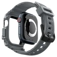 Чехол и ремешок Spigen для Apple Watch 11/ 10 (46mm) - Rugged Armor Pro 2 in 1, Dark Gray (ACS08605)