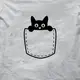 Футболки парные "Коты", Серый, XXL, XXL