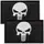 Набор шевронов 2 шт с липучкой PUNISHER Череп Карателя черный 5х8 см вышитый патч нашивка Каратель