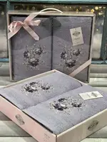 Moz cicek 07 2-подарочный набор полотенец. 480 г/м2. Moz Турция.