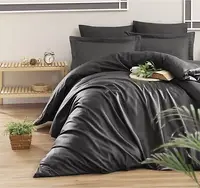 Постельное белье ANTHRACITE Premium Сатин однотон MERISET - Полуторный