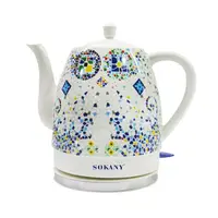 Электрический чайник Sokany SK-09008  1,5 литра  бесшумный Белый