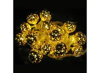 Гирлянда Сфера Золото вид 2 LED 20 Жёлтая