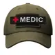 Набор шевронов 2 шт на липучке планка MEDIC черный 2,5х12 см, вышитый патч нашивка шеврон медика, медицинский