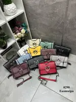 Графіт — каркасний стильний клатч із птахами на магнітах (0298)