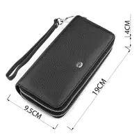 Кошелек женский ST Leather 18446 (ST238-2) две молнии Черный