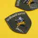 Шеврон на липучке Бойовий качур на хаки 7х8 см вышитый патч нашивка