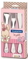 Набір дитячих столових приборів Tramontina Baby Le Petit pink 66973/005 3 предмети