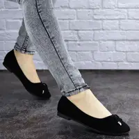 Жіночі балетки Fashion Taya 2022 37 розмір 23,5 см Чорний