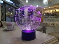 Сменная пластина для 3D светильников "Самолет 3" 3DTOYSLAMP
