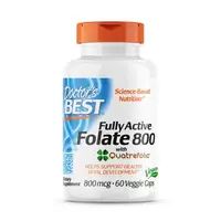 Витамины и минералы Doctor's Best Fully Active Folate 800 mcg, 60 вегакапсул