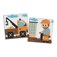 Набір для творчості Ідейка Алмазна мозаїка Будівельник AMS1154 9х9 см