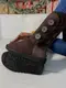 Угги зимние женские коричневые натуральная замша С156 38