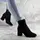 Ботильоны женские Fashion Laser 2318 40 размер 25 см Черный