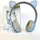 Бездротові навушники Cat Ear RGB P47M (Блакитний)