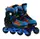 Роликовые коньки Best Roller. Размер 38-41: 24-26 см, светящиеся PU колёса. Black and Blue (02040-L)