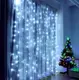 Гирлянда штора комнатная капля росы ХОЛОДНЫЙ БЕЛЫЙ 3Х3 метра 300 LED C ПУЛЬТОМ