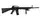Автомат Airsoft Gun, на пульках, лазерный прицел, стреляет пульками. Black (127720)
