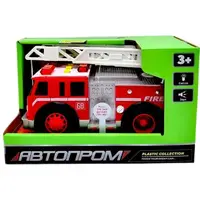 Машина АВТОПРОМ "Пожарная" (свет, звук, коробка – 21х13х11 см)
