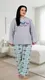 Пижама женская серая кофта и штаны П1096 XXXL