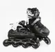 Роликовые коньки 4-18 L Best Roller колеса PU светятся. Black and White (размер 39-43) (186958)