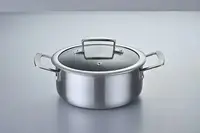 Каструля з кришкою Bohmann BH-4100-20 20 см 2.8 л сріблястий