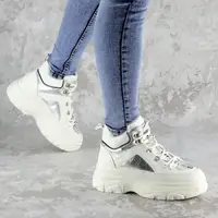 Кросівки жіночі зимові Fashion Dorf 2246 36 розмір 23,5 см Білий