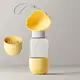 Бутылка-поилка для собак и кошек Semi Foot, 2 отделения 350 мл + 200 мл, Yellow