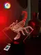 3D ночник "Скорпион" (УВЕЛИЧЕННОЕ ИЗОБРАЖЕНИЕ) + пульт ДУ + сетевой адаптер +  батарейки (3ААА)  3DTOYSLAMP