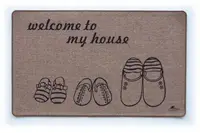 Коврик придверный Dariana Лен My House D-6143 70х120 см