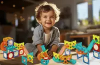 Магнітний конструктор RicoKids 110шт. (Польща)