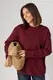 Жіночий лонгслів з орнаментом Loewe - бордо цвет, ONE SIZE