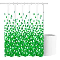 Шторка для ванни з поліестеру водонепроникна Bathlux 180x180 см з кільцями, фіранка для ванної кімнати