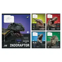 Зошит у клітку А5 YES JURASSIC WORLD Strength and Power 767676 96 аркушів