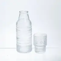 Графін для напоїв Pearl Dots 700 мл зі склянкою із товстого скла HP-17-13