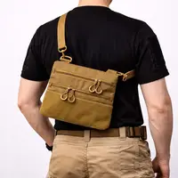 Тактична сумка через плече з панеллю для патчів Cordura койот