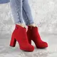 Ботильоны женские Fashion Smooches 2421 39 размер 25 см Красный