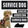 Набор шевронов 4 шт с липучкой Service Dog для служебных собак, кинологов, кинологическая служба, нашивка патч