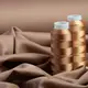 Ткань сатин для постельного белья однотонная, пл 130 гр/м2 210 ТС, хлопок, 240 см V-52 кофе
