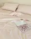 Постельное белье семейное Dushka Home Сатин Люкс 20939 160х215х2 см бледно персиковое