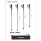 Трекинговая палка Naturehike CNK2450DS017, 35-110 см, черная
