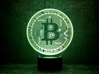 Сменная пластина для 3D светильников "Bitcoin" 3DTOYSLAMP