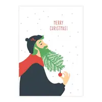 Открытка кроссворд-пожелания Merry Christmas for Him